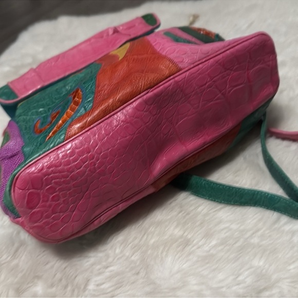 Sharif Multicolor Patchwork Leather Crossbody Bag - Picture 12 of 16